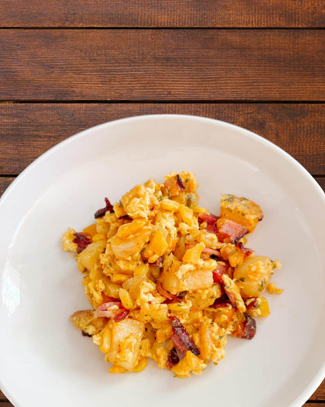 Cheesy Bacon Breakfast Hash