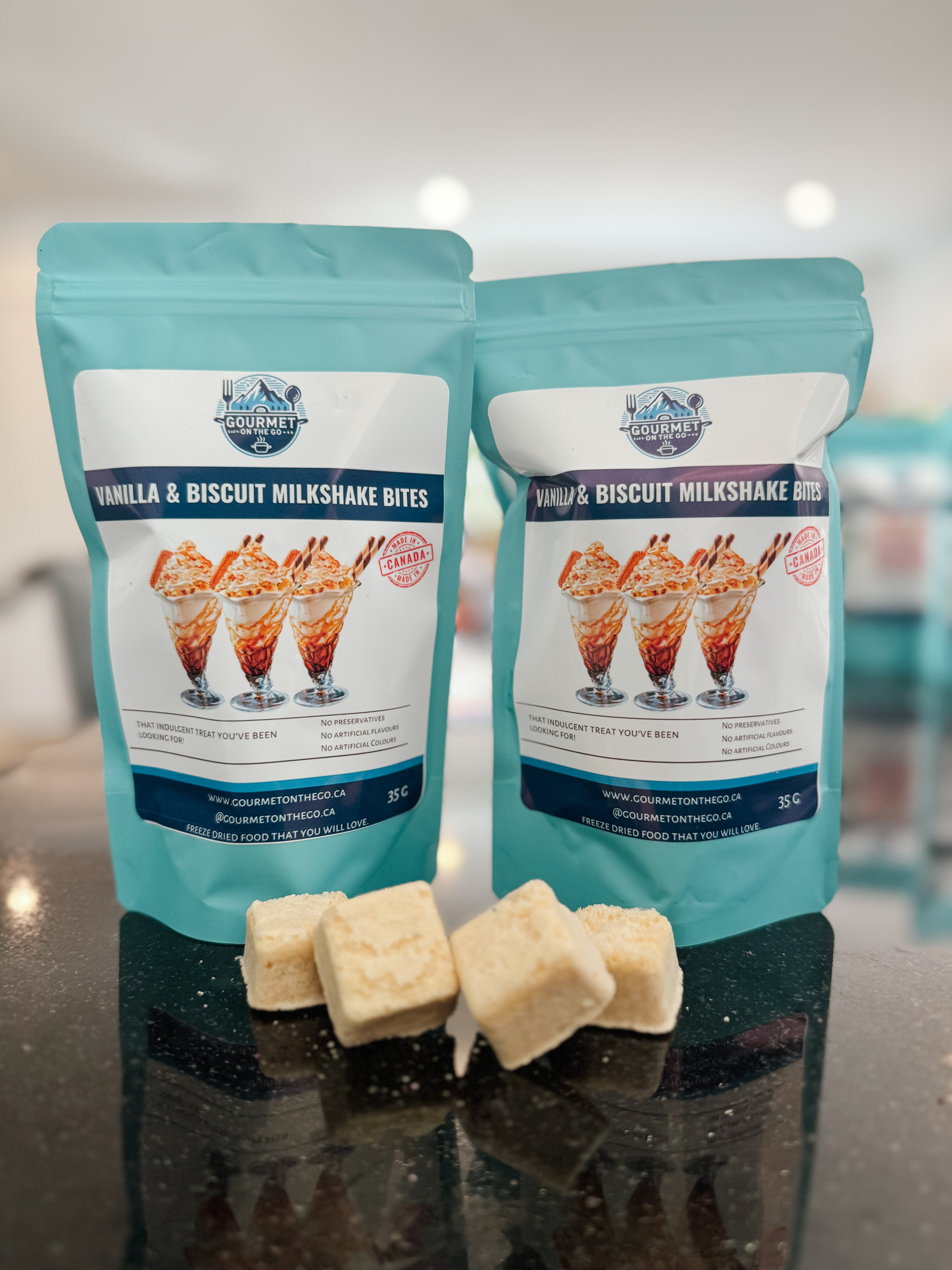 Vanilla & Biscuit Milkshake Bites